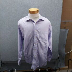 Michael Kors Light Purple Button Down Casual Dress Shirt Men's Large 17 34/35